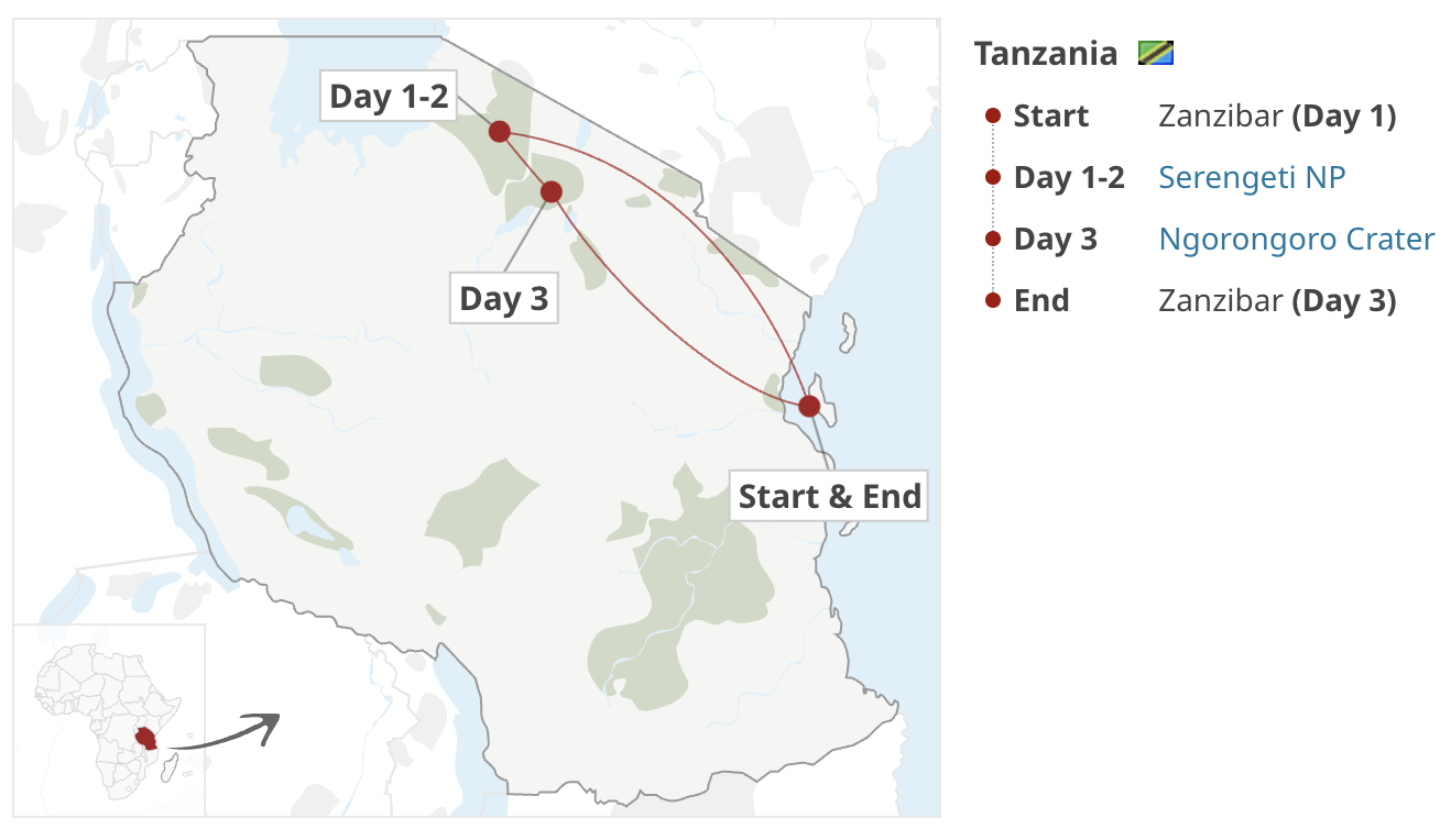 3-Day Fly & Drive Safari to Ngorongoro & Serengeti