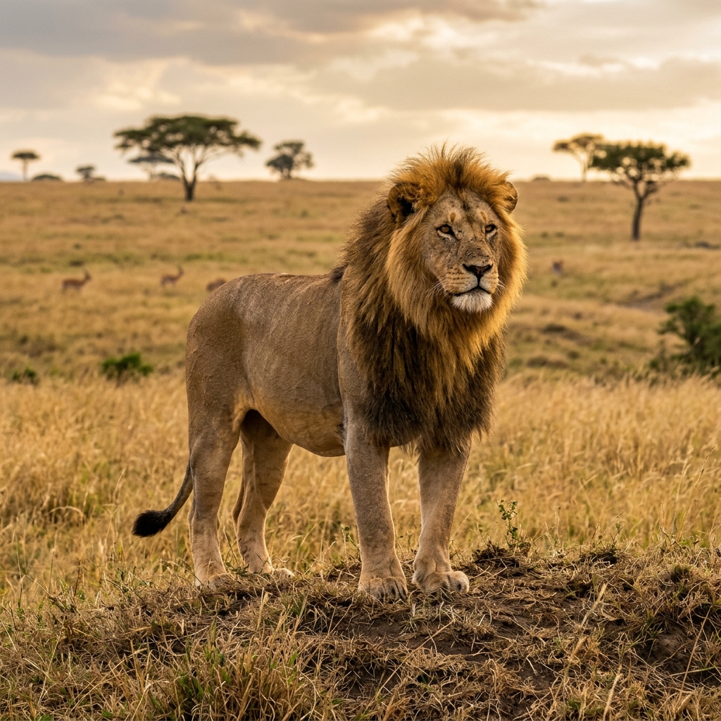 Lion in Serengeti